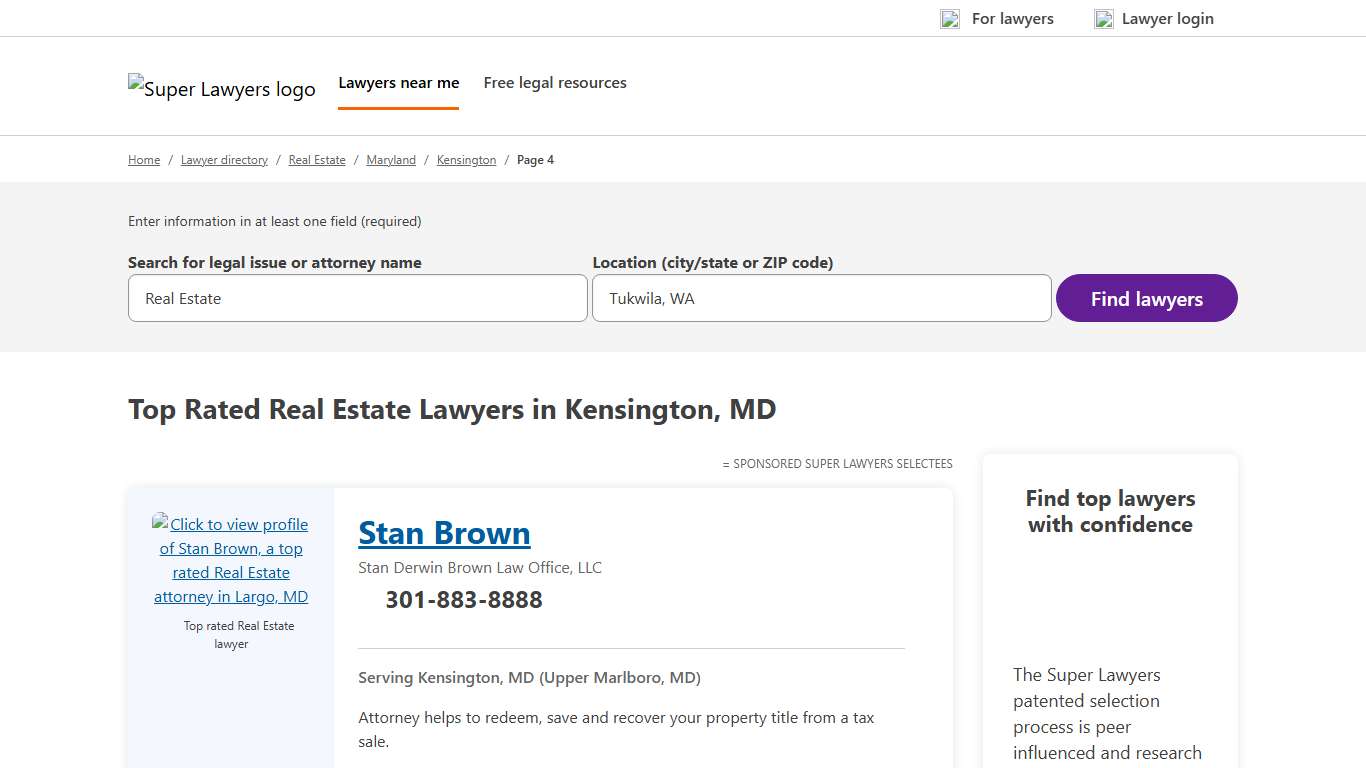 Best Kensington, MD Real Estate Attorneys Super Lawyers