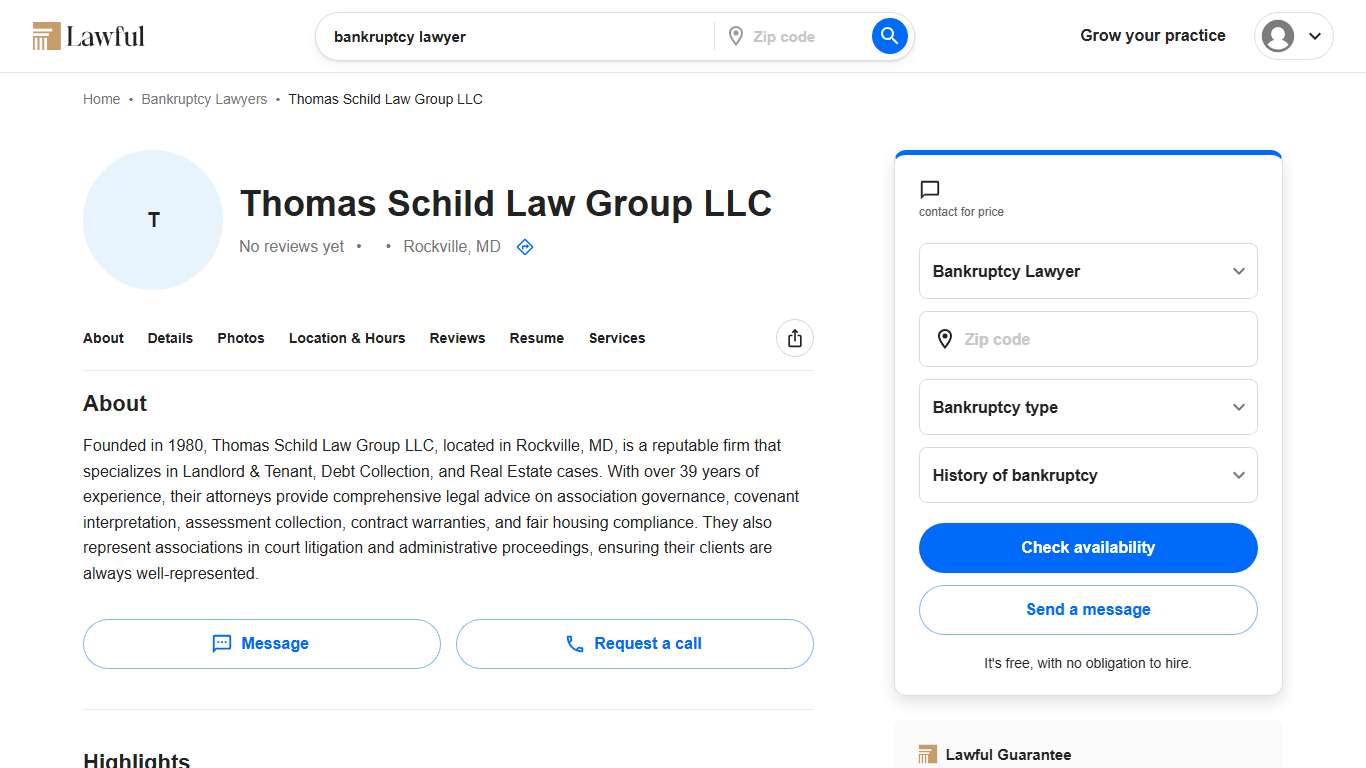 John Tsikerdanos (Thomas Schild Law Group LLC) - Bankruptcy Lawyer in Rockville, MD