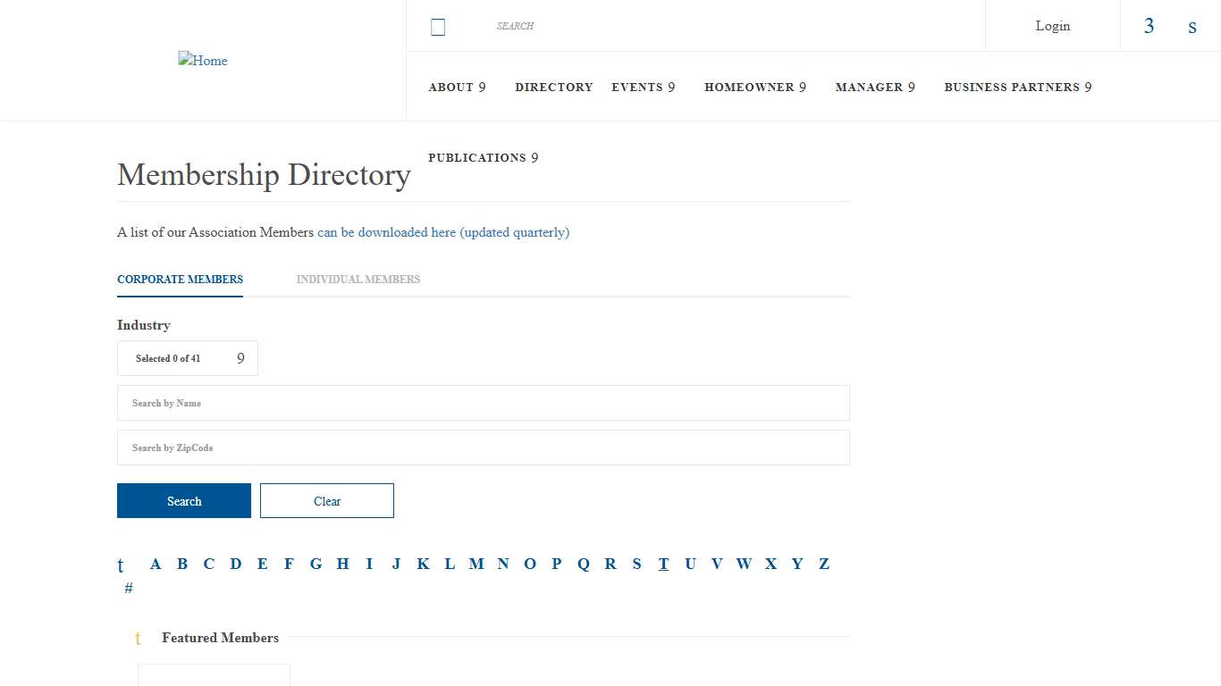 Membership Directory The Chesapeake Chapter of the Community Associations Institute